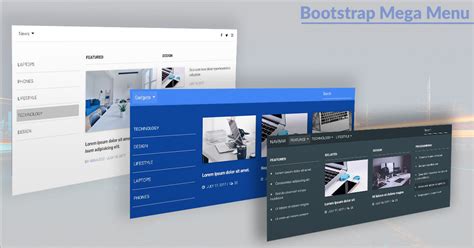 bootstrap mega menu